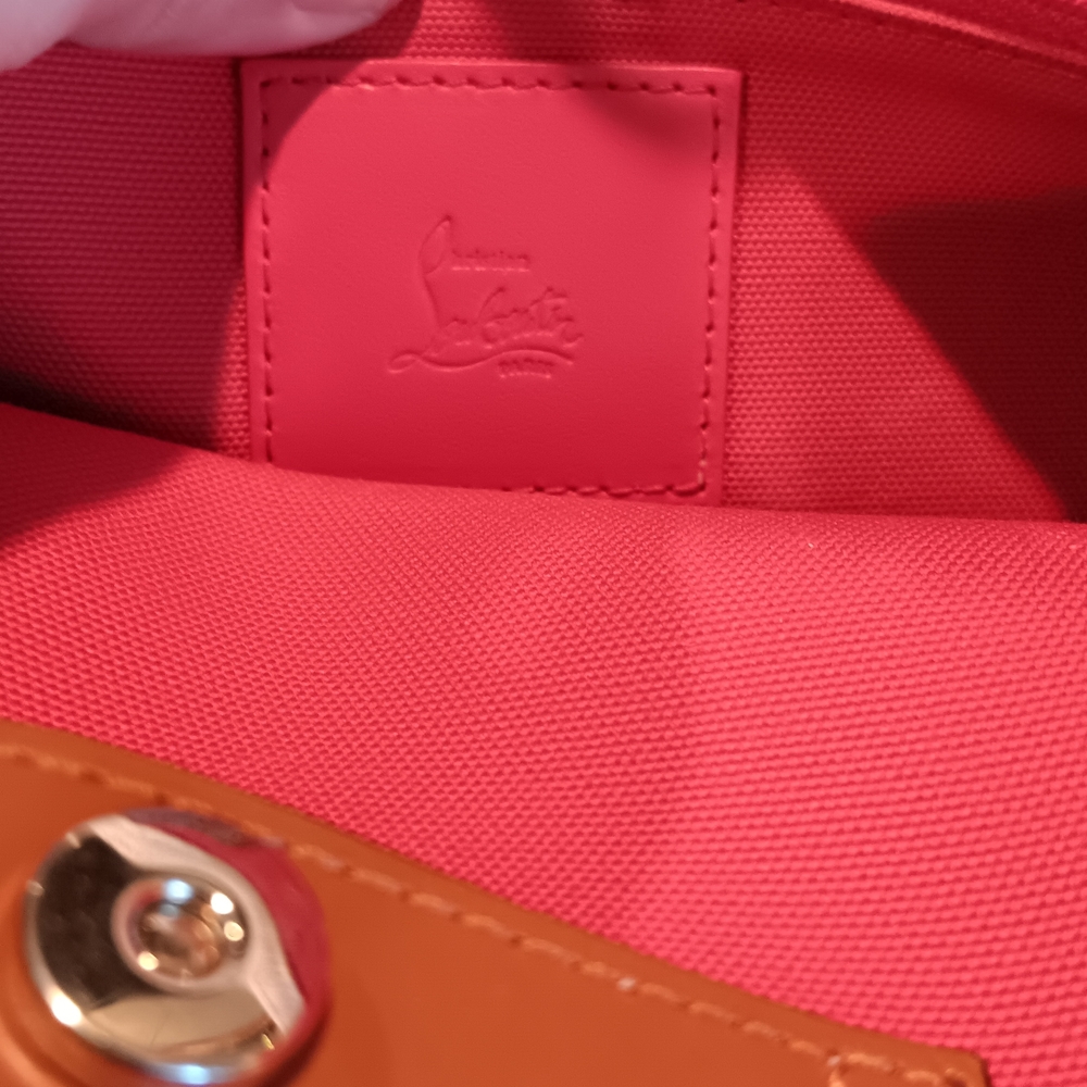 Christian Louboutin Nastroloubi White and Brown Tote Bag - Picture 7 of 10